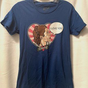 Star Wars Celebration V (2010) T-shirt, Women's size M, Leia "I Love You"